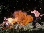 Ma Bin performing Cha Ryeok fire-breathing.