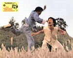 German lobby card for THE STORY OF DRUNKEN MASTER – <br> in which scenes from DUAL FLYING KICKS were intentionally cut in, <br> and thus image motifs of the movie landed on the lobby cards. 