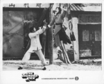 The Cannon Group used a still from FIST TO FIST for the US lobby card of THE THUNDER KICK - which was also distributed by them.