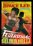 German movie poster for THE RETURN OF THE VALUABLES (displaying a mistaken still from THE NEW GAME OF DEATH released by the same German distributor)