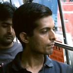Mini bus passenger