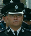 Police Officer at Billy's funeral ceremony