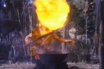 Michael Han Sang-gwan displaying his Cha Ryeok fire breathing skills.
