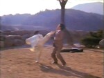 Yoo Chang-guk performing a side kick.