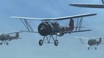 Japanese Navy fighters of 1936 as first introduced to the audience, but these biplane-fighter were 1936 already obsolete and will soon be replaced by faster monoplane-fighters