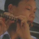 Musician on boat