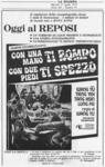 advertisement in Italian newspaper "La Stampa" from 17th April 1973