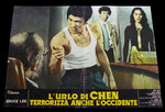 Italian lobby card (fotobusta);
left to right: Bruce Lee, Wei Ping-Ao, Nora Miao