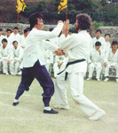 on the set of ENTER THE DRAGON