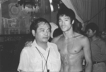 Bruce Lee paying King Hu a visit <br>by the time of filming THE FATE OF LEE KHAN in 1972; <br>Yin the background there is Alex Cheung shooting some material with his Super 8 camera <br>(which is reported within the documentary 