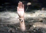 A beckoning hand