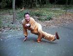 Xiao Ying Peng (in his 70s) demonstrates the "Monkey King" style.