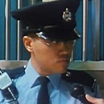 policeman being interviewed