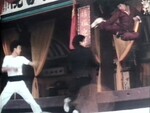 Song Keum-shik performing a flying side kick.<p>
