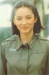 Brigitte Lin, on the set of 