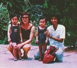 Gam Ming with his family. Source: 